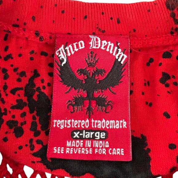 Rare JNCO Y2K Graphic Tank Top Unisex XL Skater Logo Mesh Grunge Streetwear Rave - Picture 3 of 7